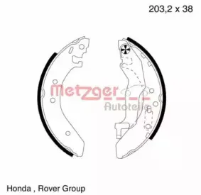 Комплект тормозных колодок METZGER купить