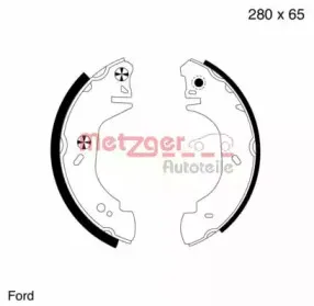 Комплект тормозных колодок METZGER купить