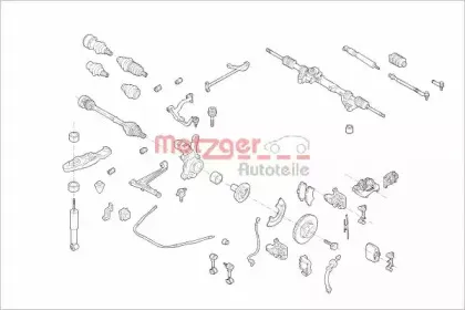 Подвеска колеса METZGER купить